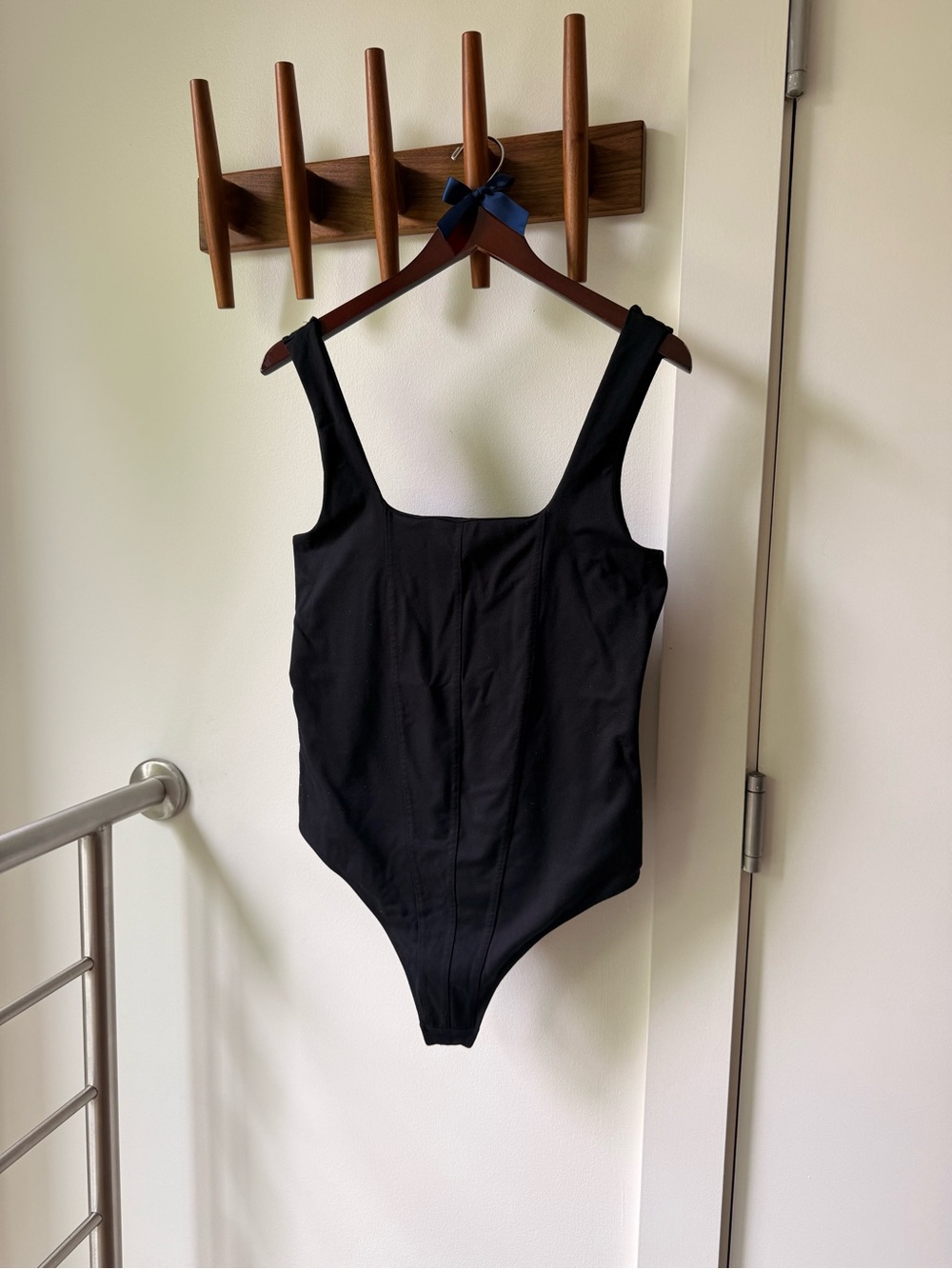 Abercrombie & Fitch Black Square Neck Bodysuit